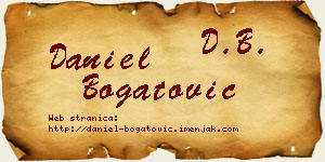 Daniel Bogatović vizit kartica